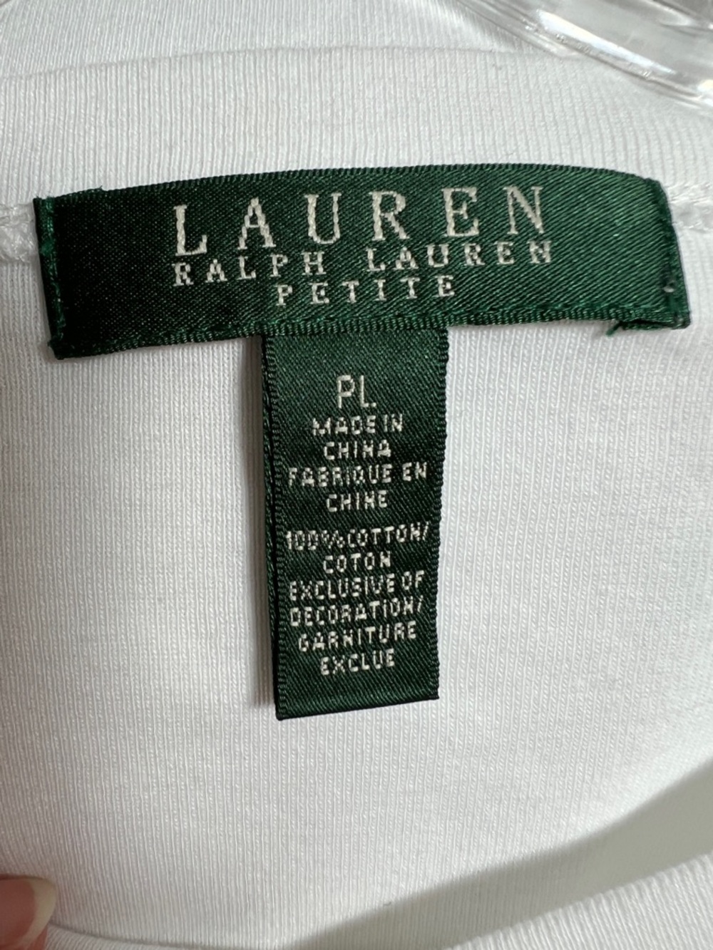 Lauren Ralph Lauren White Top  PL - Picture 8 of 10